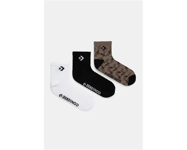 Converse sosete 3-pack barbati, culoarea alb, E1302A-3010