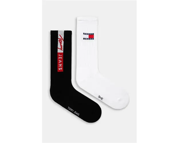 Tommy Jeans sosete 2-pack culoarea negru, 701229892