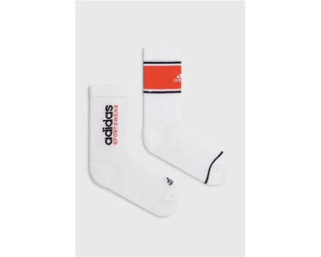 adidas sosete 2-pack culoarea alb, IW2919