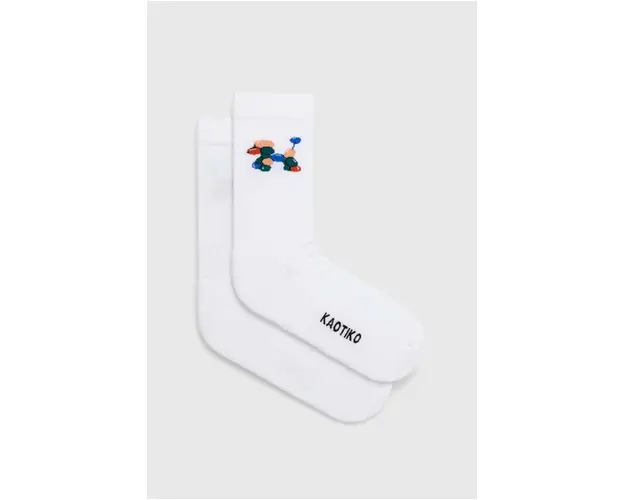 Kaotiko sosete culoarea alb, AP003-02-1930