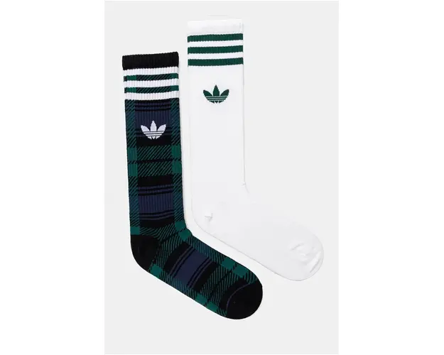 adidas Originals sosete 2-pack culoarea verde, IX6812