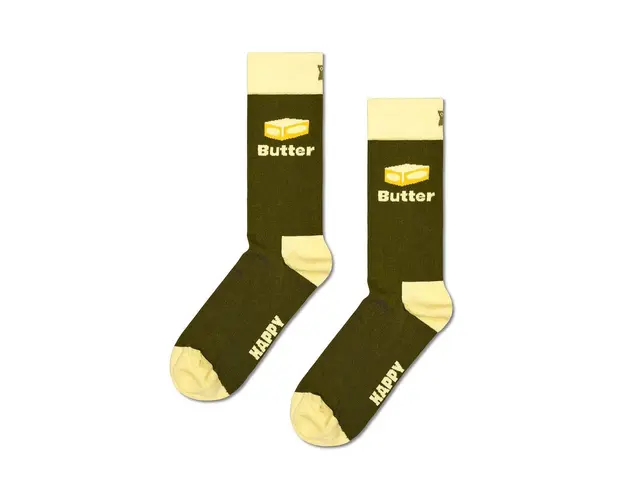 Happy Socks sosete Butter Sock culoarea verde, P001580