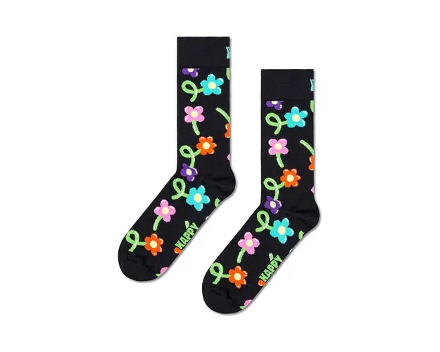 Happy Socks sosete Balloon Flower Sock culoarea negru, P001556