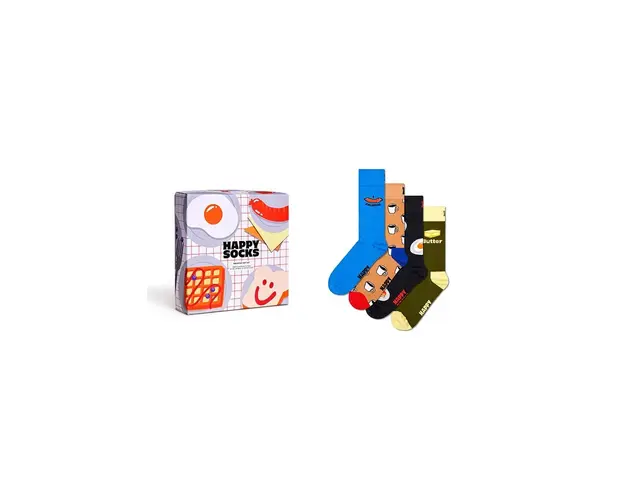 Happy Socks sosete 4-Pack Breakfast Gift Set P001725