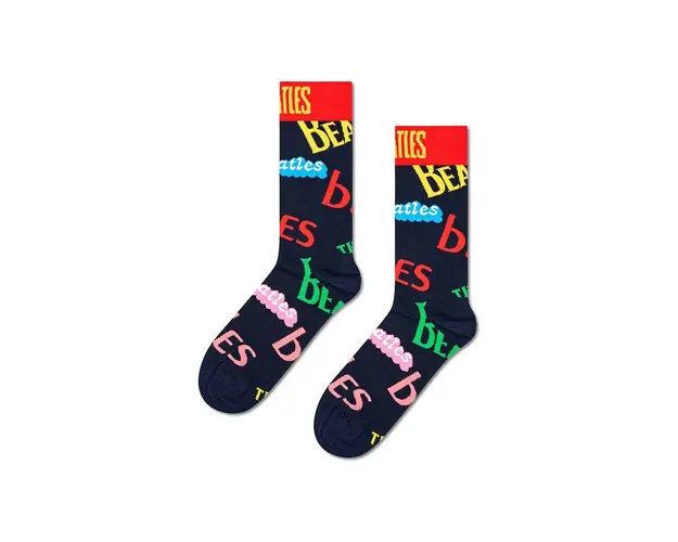 Happy Socks sosete Beatles In The Name Of Sock culoarea albastru marin, BEA01-6504