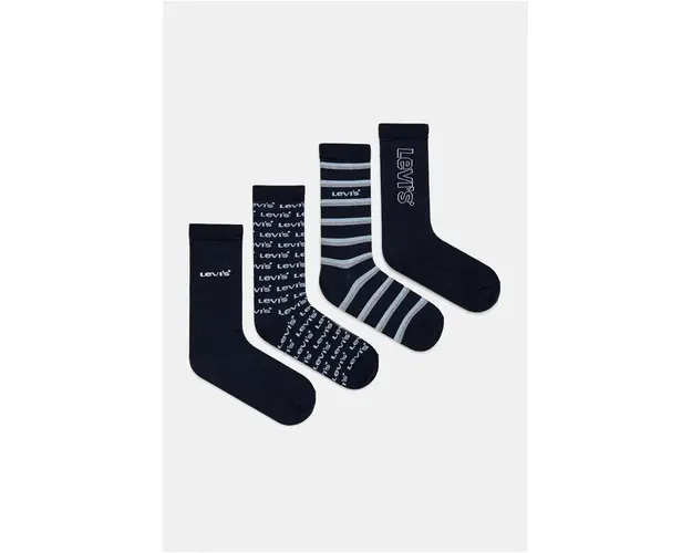 Levi's sosete 4-pack culoarea albastru marin, 37157-1168
