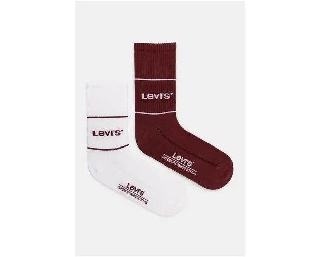 Levi's sosete 2-pack culoarea alb, 37157-1121