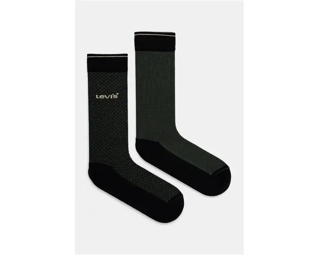 Levi's sosete 2-pack culoarea verde, 37157-1131