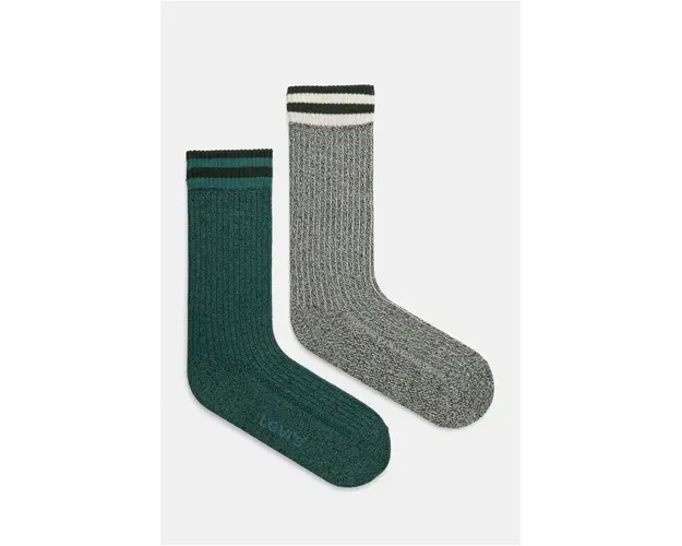 Levi's sosete 2-pack culoarea verde, 37157-1137