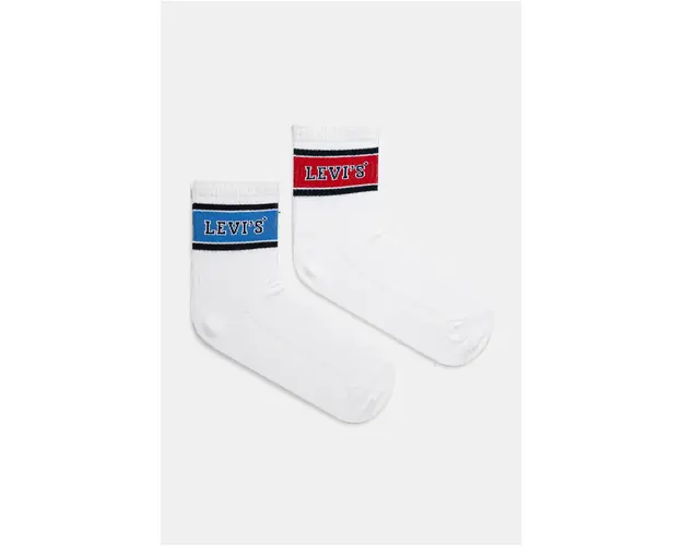 Levi's sosete 2-pack culoarea alb, 37157-1150