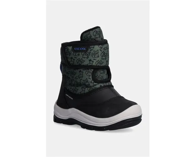 Geox cizme de iarna copii FLANFIL ABX culoarea verde, B263VE.0BCMN