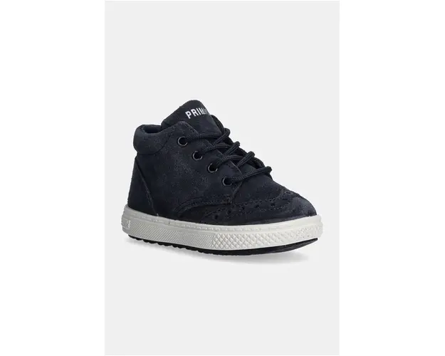 Primigi pantofi din piele intoarsa pentru copii culoarea albastru marin, PBZ 68528