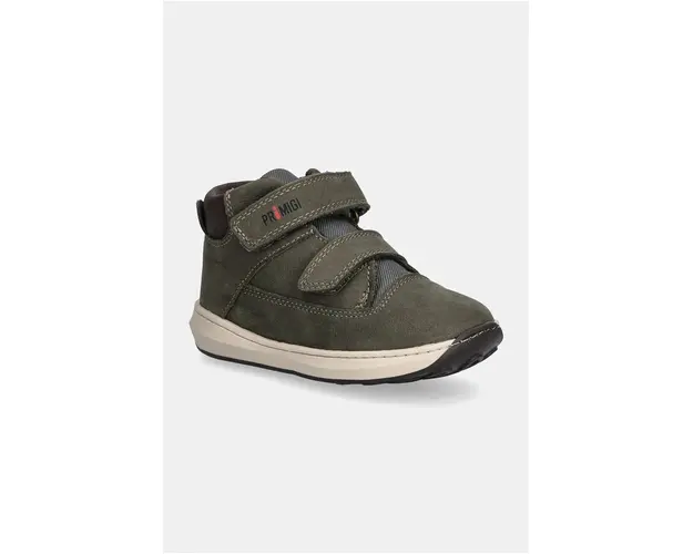 Primigi incaltaminte din piele pentru copii culoarea verde, PAF 69006