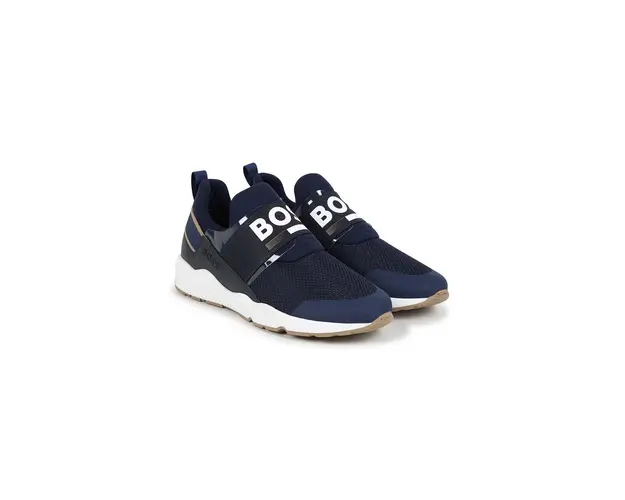 BOSS sneakers pentru copii culoarea albastru marin, J51308