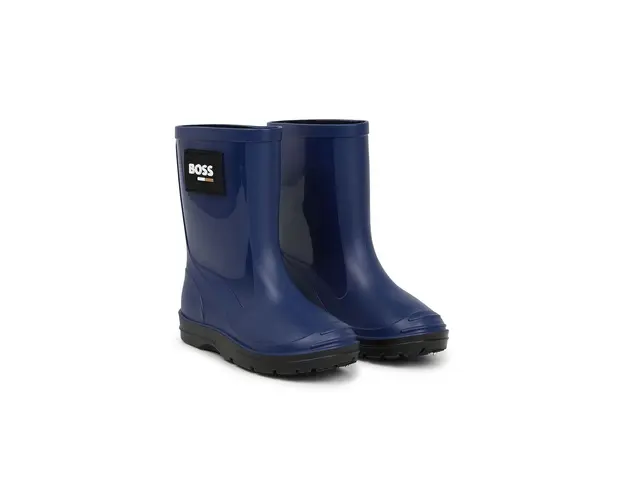 BOSS cizme copii culoarea albastru marin, J51338