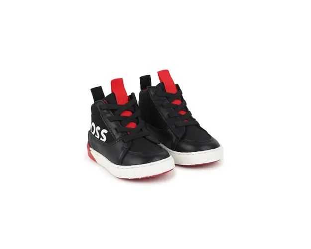 BOSS sneakers pentru copii culoarea negru, J51339