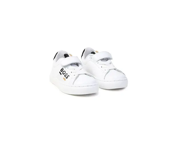 BOSS sneakers pentru copii culoarea alb, J51341