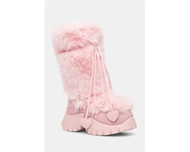 Koi Footwear cizme de iarna culoarea roz, Kawaii Sasquatch