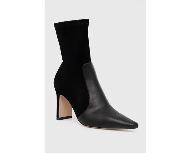 BOSS botine Safra femei, culoarea negru, cu toc drept, 50523340