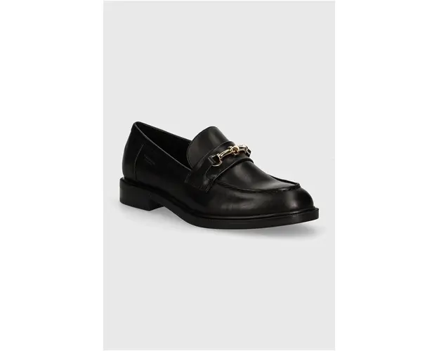 Vagabond Shoemakers mocasini de piele AMINA femei, culoarea negru, cu toc plat, 5801-001-20