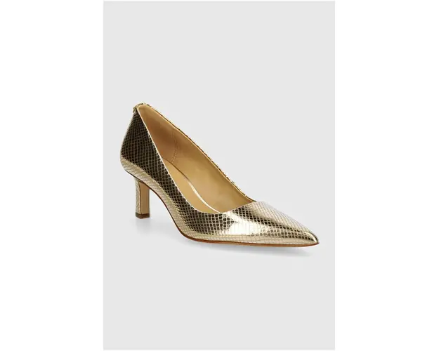 MICHAEL Michael Kors stilettos de piele Amara culoarea auriu, 40T4AMMP1M 740