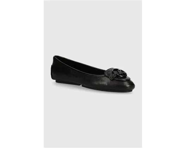MICHAEL Michael Kors balerini de piele Lillie culoarea negru, 40R9LIFP4L 001