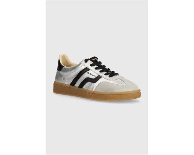 Gant sneakers din piele Cuzima culoarea argintiu, 29531664 G803