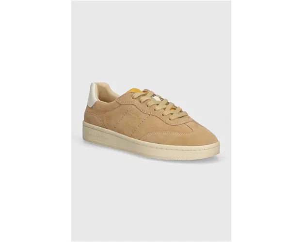 Gant sneakers din piele intoarsa PREPLA culoarea bej, 29533649 G146