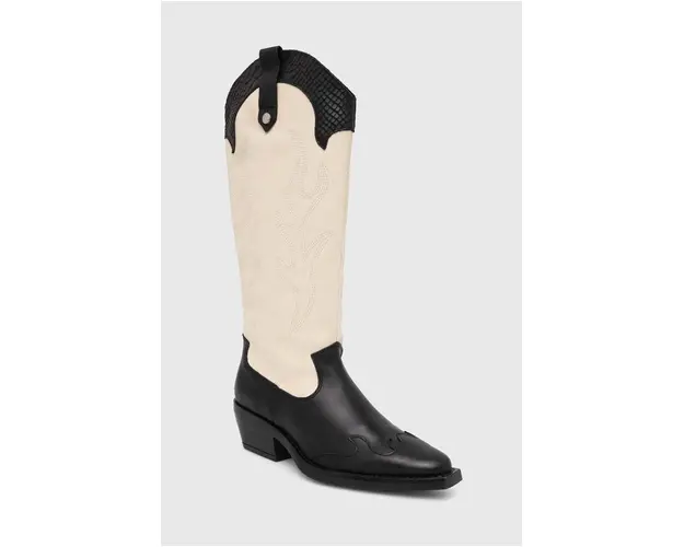 Steve Madden cizme de piele Wenda femei, culoarea negru, cu toc drept, SM11003097