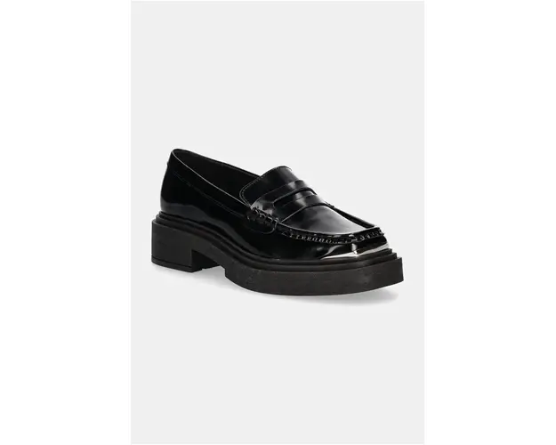 Steve Madden mocasini Charming femei, culoarea negru, cu platforma, SM11003223