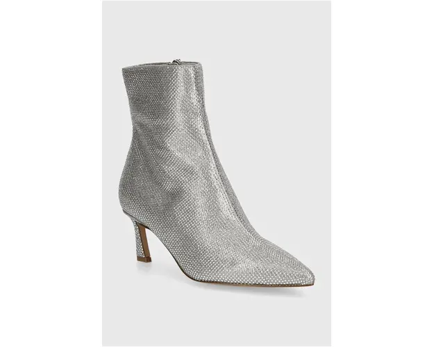 Steve Madden botine Lulah-R femei, culoarea argintiu, cu toc cui, SM11003281