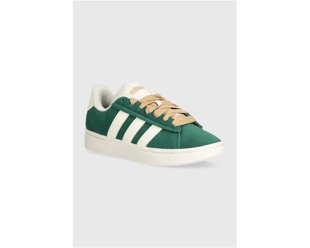 adidas sneakers din piele intoarsa Grand Court Alpha culoarea verde, IH3850