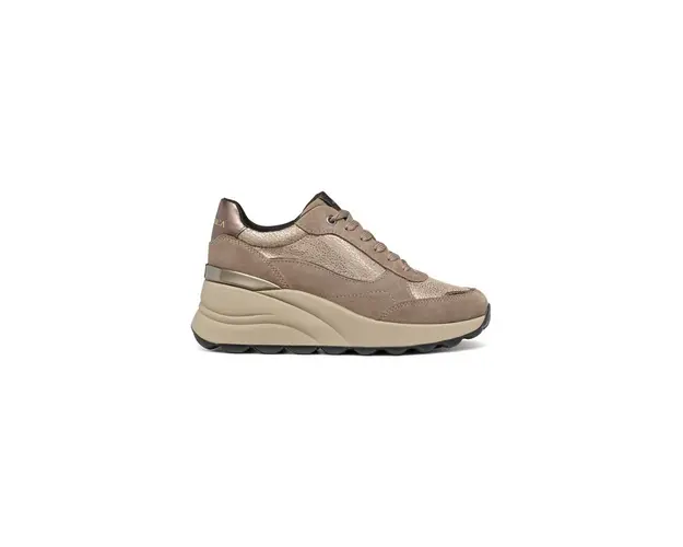 Geox sneakers D SPHERICA EC13 culoarea bej, D45WAA 0JS22 C6029