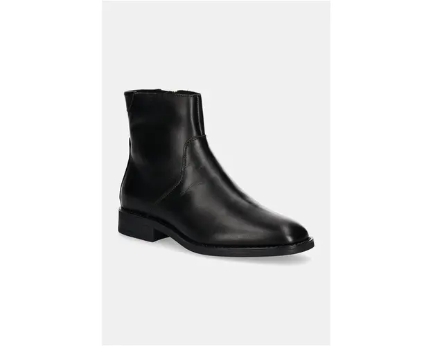 Gant cizme de piele Fayy femei, culoarea negru, cu toc plat, 29541773 G00