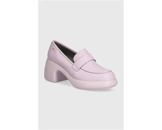 Camper pantofi de piele Thelma II culoarea violet, cu toc drept, K201292-019