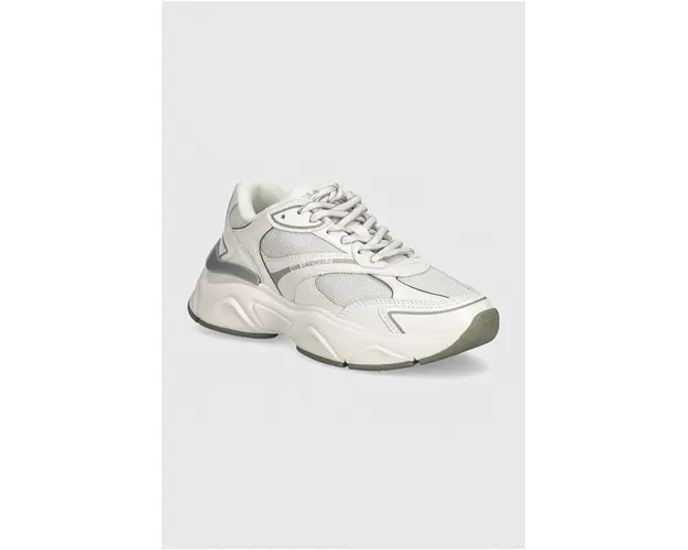 Karl Lagerfeld sneakers din piele KOMET culoarea alb, KL65624