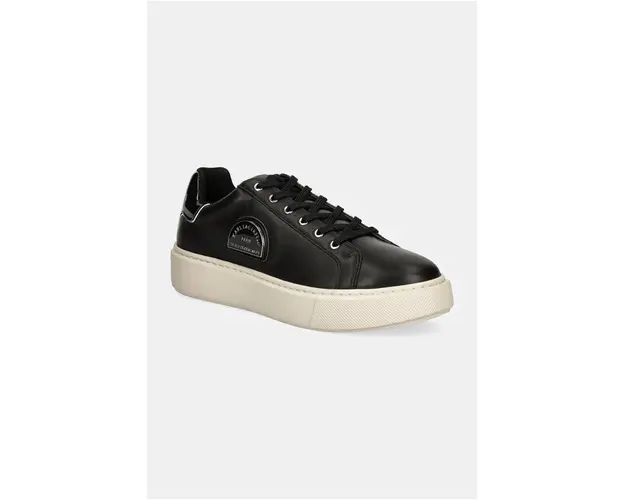 Karl Lagerfeld sneakers din piele MAXI KUP culoarea negru, KL62212