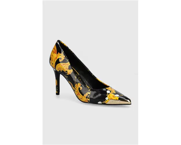 Versace Jeans Couture pantofi cu toc Scarlett culoarea auriu, 77VA3S50 ZS366 G89