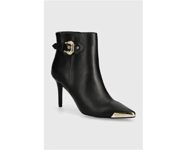 Versace Jeans Couture botine Scarlett femei, culoarea negru, cu toc cui, 77VA3S57 71570 899