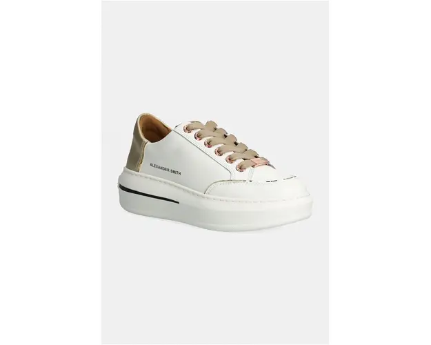Alexander Smith sneakers din piele Lancaster culoarea alb, ASBALSW1805WGD