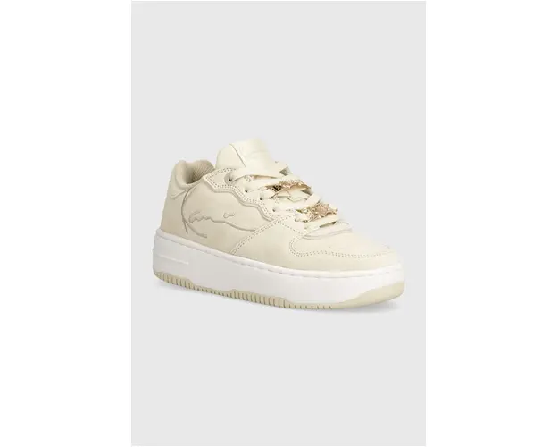 Karl Kani sneakers din piele intoarsa 89 Logo PRM culoarea bej, 1184043 KKFWW000261