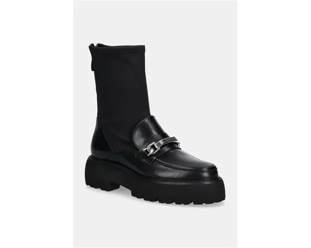 Kennel & Schmenger cizme de piele Suri femei, culoarea negru, cu platforma, 41-37850