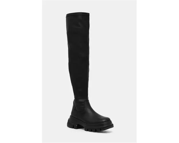 Tommy Jeans cizme TJW LIGHTWEIGHT OTK BOOT femei, culoarea negru, cu platforma, EN0EN02634