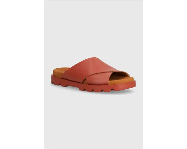 Camper slapi de piele Brutus Sandal femei, culoarea roz, K201321-018