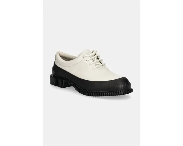 Camper pantof Pix femei, culoarea alb, cu toc plat, K200687-058