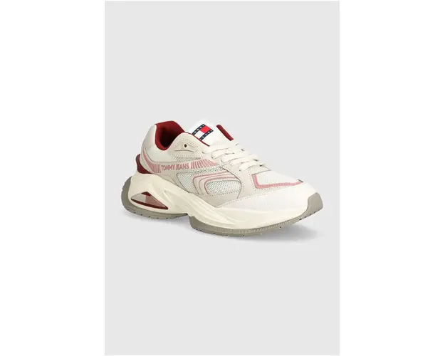 Tommy Jeans sneakers TJW TRENDY RETRO RUNNER culoarea alb, EN0EN02550