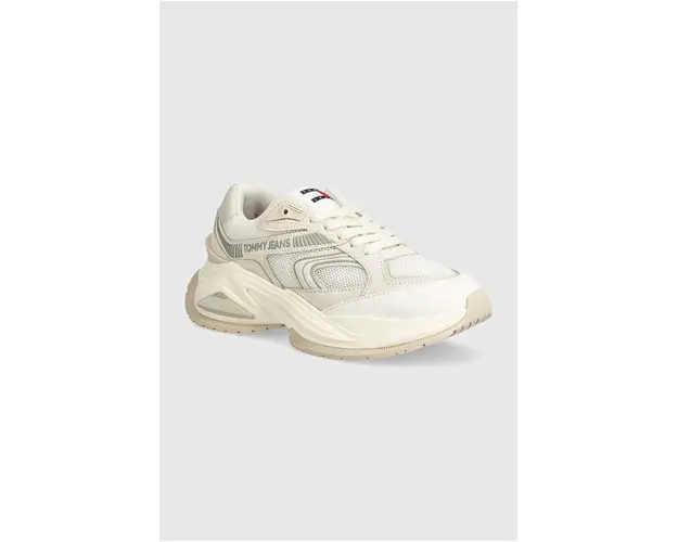 Tommy Jeans sneakers TJW TRENDY RETRO RUNNER culoarea alb, EN0EN02550