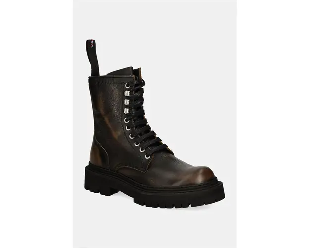 CAMPERLAB bocanci de piele Eki culoarea maro, cu platforma, A700016-001