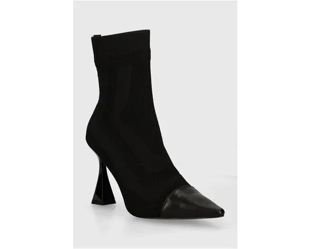 Karl Lagerfeld botine DEBUT II femei, culoarea negru, cu toc cui, KL32061A
