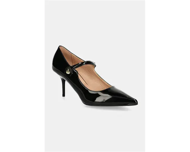Love Moschino stilettos de piele culoarea negru, JA10537G0LIH0000